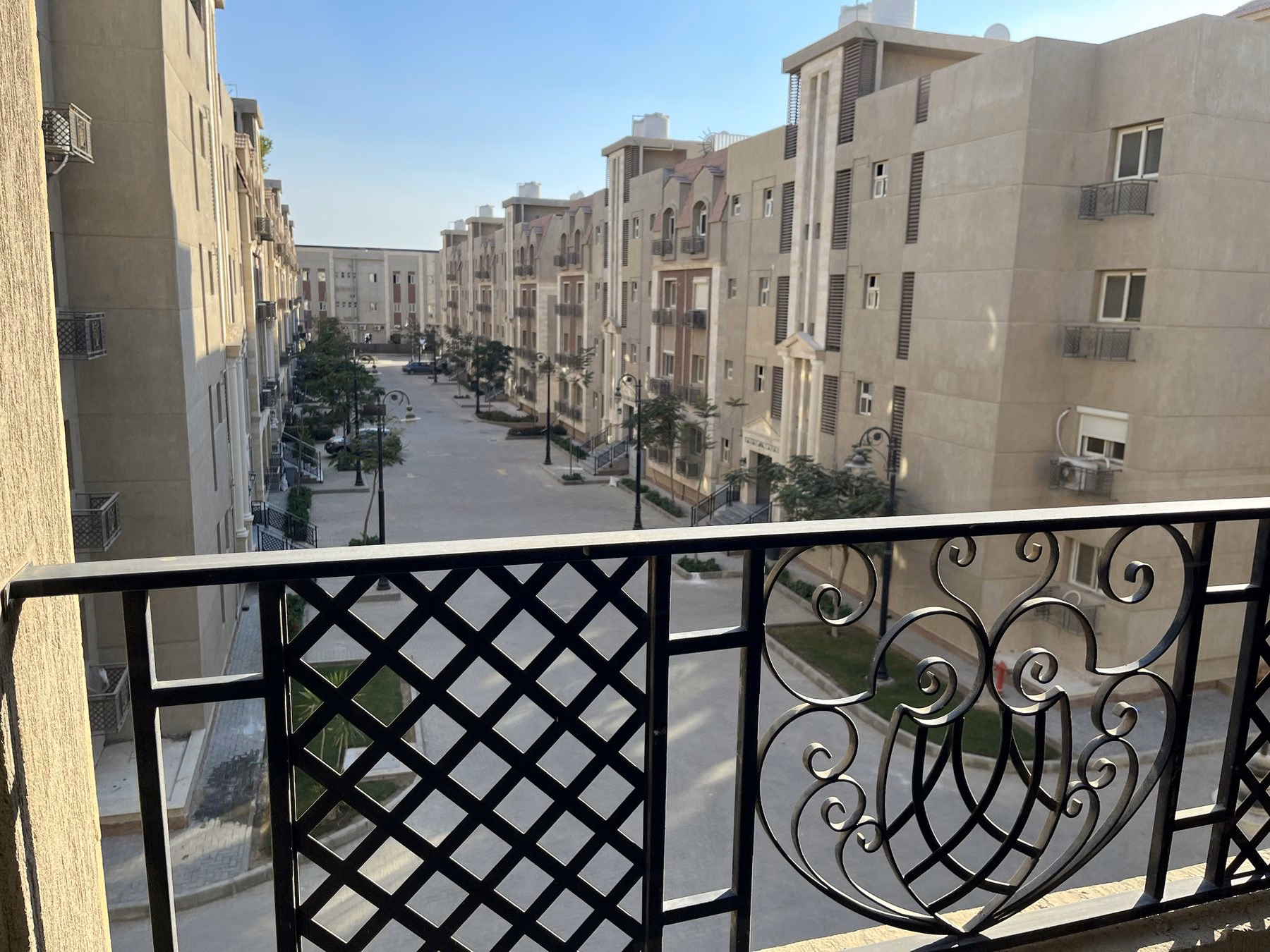 Balcony view across Rock Vera Compound