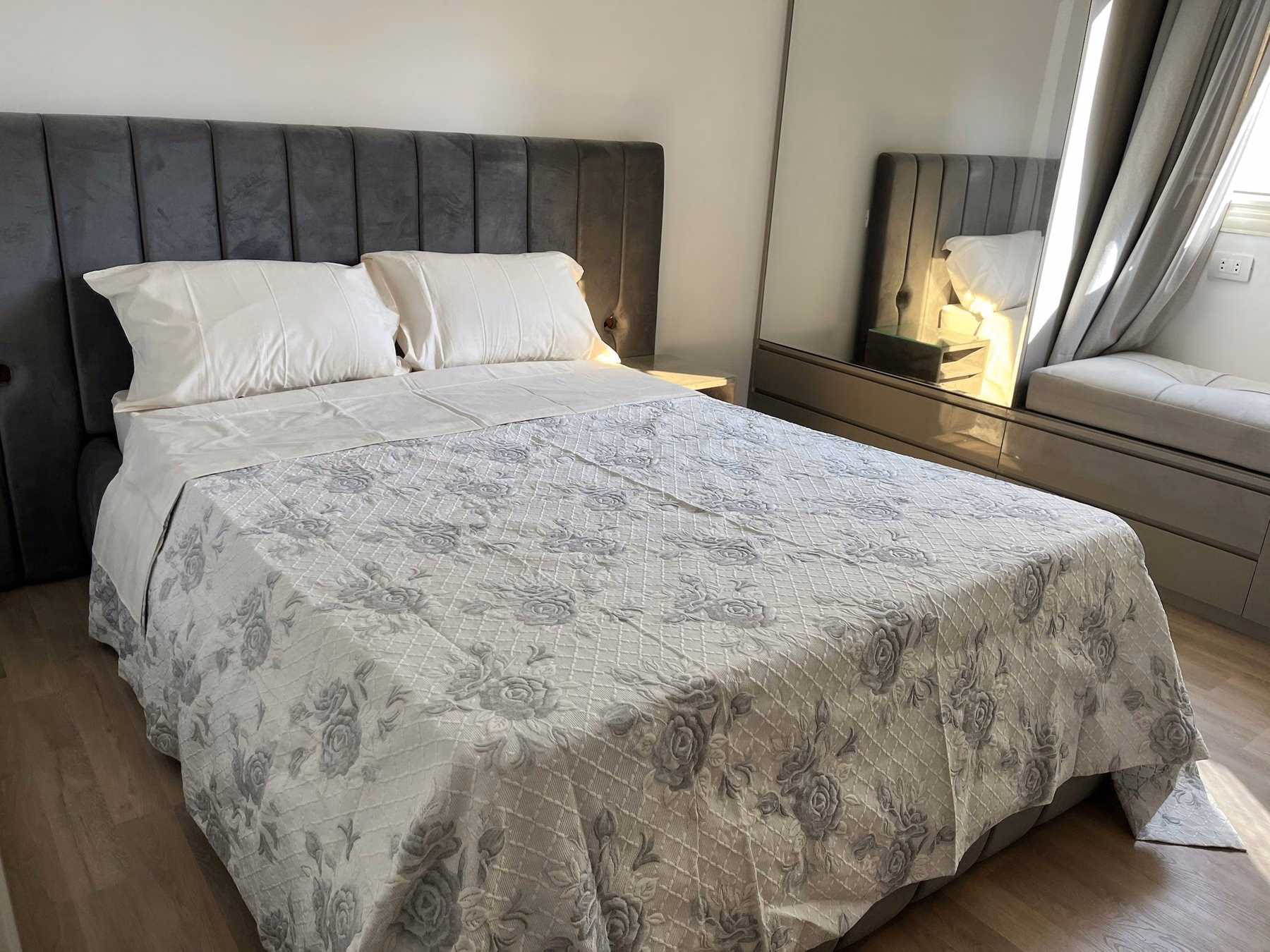 Second bedroom with double bed and window