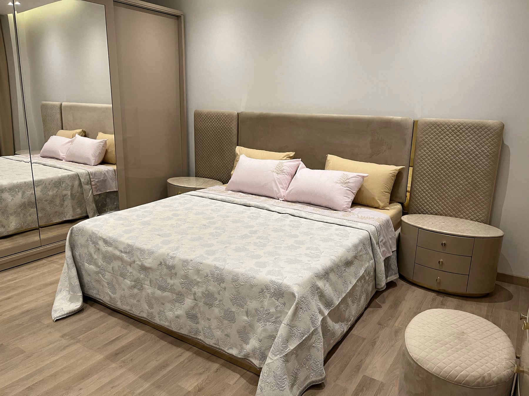 Main bedroom with furnished storage